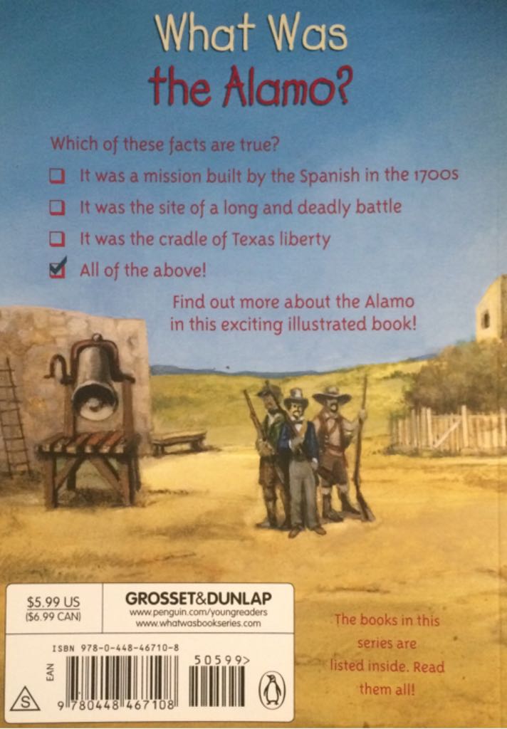 What Was the Alamo? - Pam Pollack (Grosset & Dunlap - Paperback) book collectible [Barcode 9780448467108] - Main Image 2