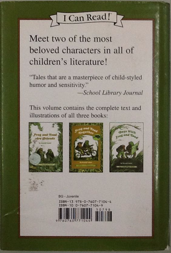 Adventures of Frog and Toad - Arnold Lobel (Barnes & Noble Books - Hardcover) book collectible [Barcode 9780760771044] - Main Image 2