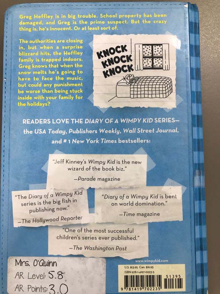 Diary Of A Wimpy Kid #6: Cabin Fever - Jeff Kinney (Amulet Books - Hardcover) book collectible [Barcode 9781419702235] - Main Image 2