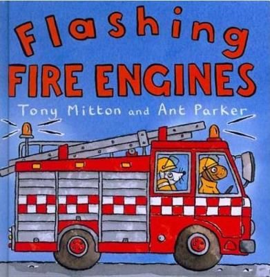 Flashing fire engines