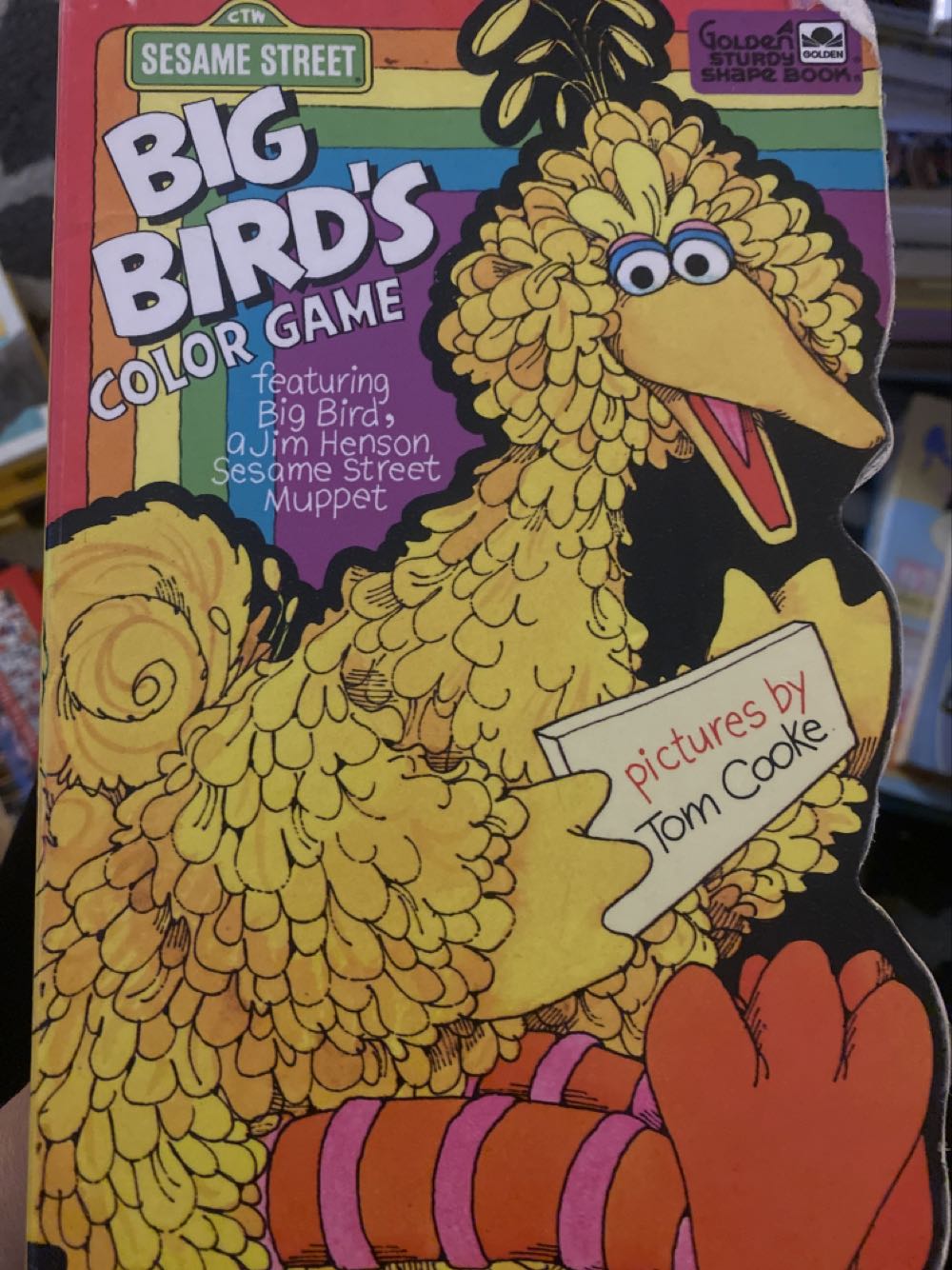 Big Birds Color Game - Children’s Television Workshop (A Golden Book; Western Publishing Company Inc.) book collectible [Barcode 9780307122544] - Main Image 2