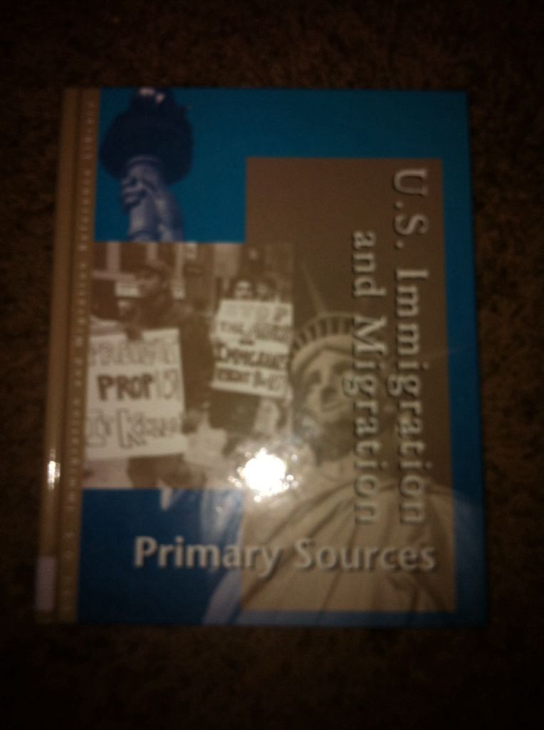 US Immigration And Migration Primary Sources 