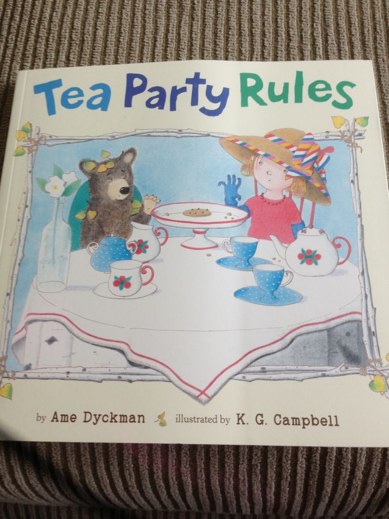 Tea Party Rules xG3- Animal Bear - Ame Dyckman (Viking / Penguin Books) book collectible [Barcode 9780451470102] - Main Image 1