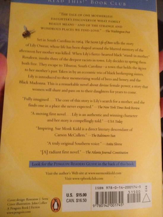 The Secret Life Of Bees - Sue Monk Kidd (Penguin - Paperback) book collectible [Barcode 9780142001745] - Main Image 2