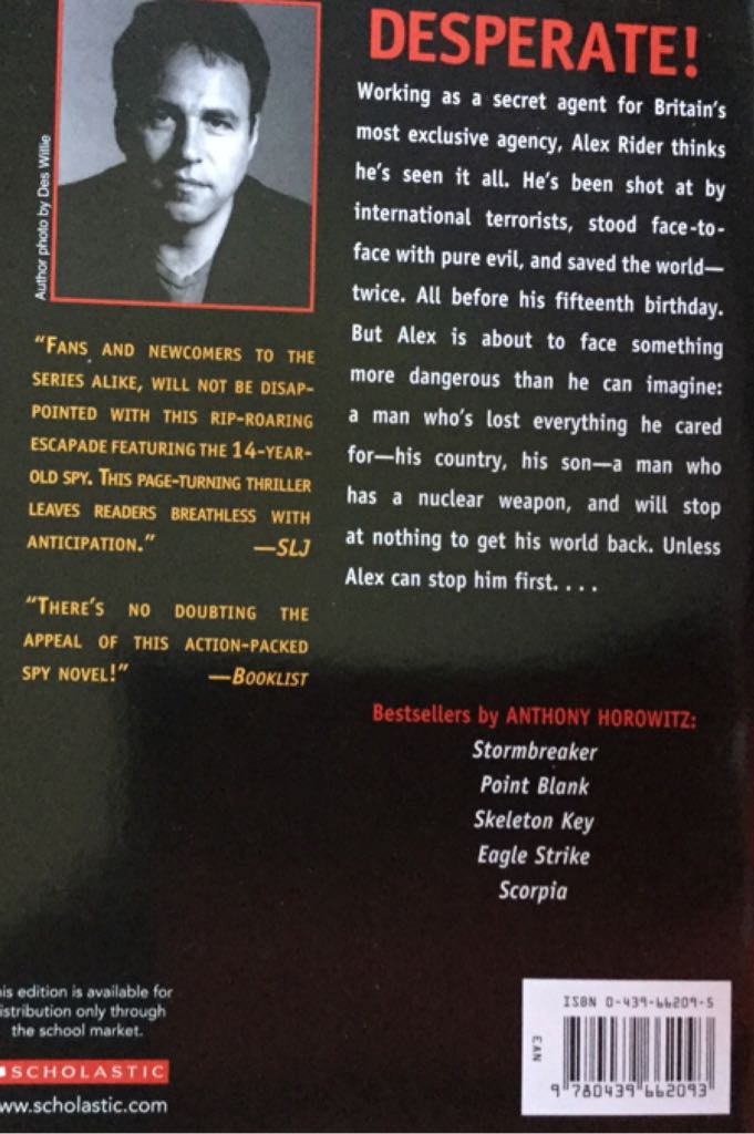 Skeleton Key - Anthony Horowitz (Scholastic Inc. - Paperback) book collectible [Barcode 9780439662093] - Main Image 2