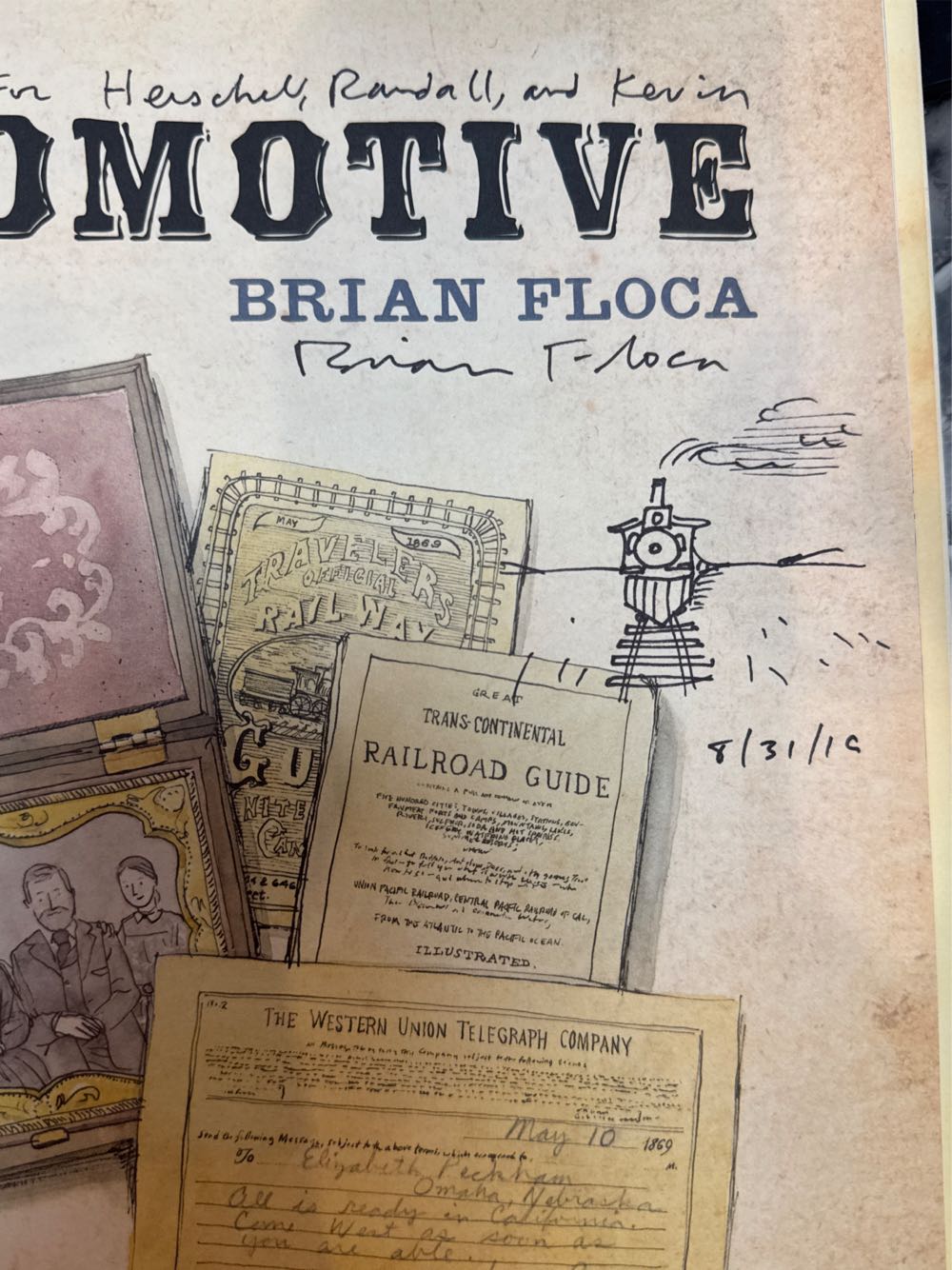 Locomotive - Brian Floca (Atheneum/Richard Jackson Books - Hardcover) book collectible [Barcode 9781416994152] - Main Image 4