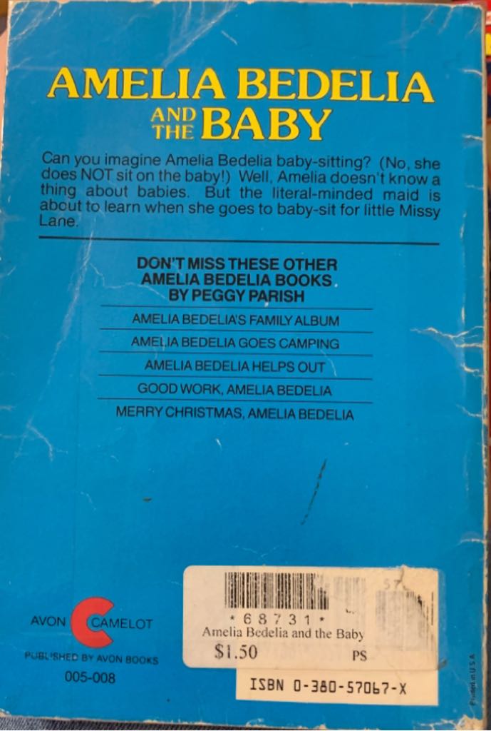 Amelia Bedelia and the Baby - Peggy Parish (Avon - Paperback) book collectible [Barcode 9780380570676] - Main Image 2