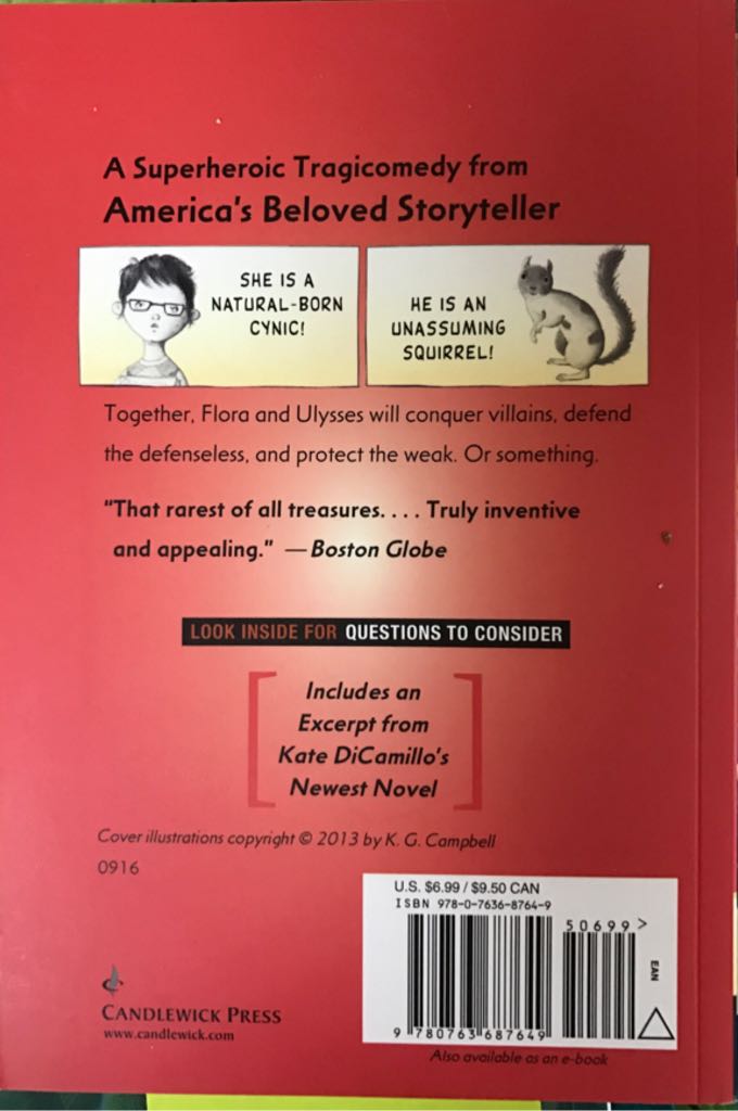 Flora & Ulysses - Kate DiCamillo book collectible [Barcode 9780763687649] - Main Image 2