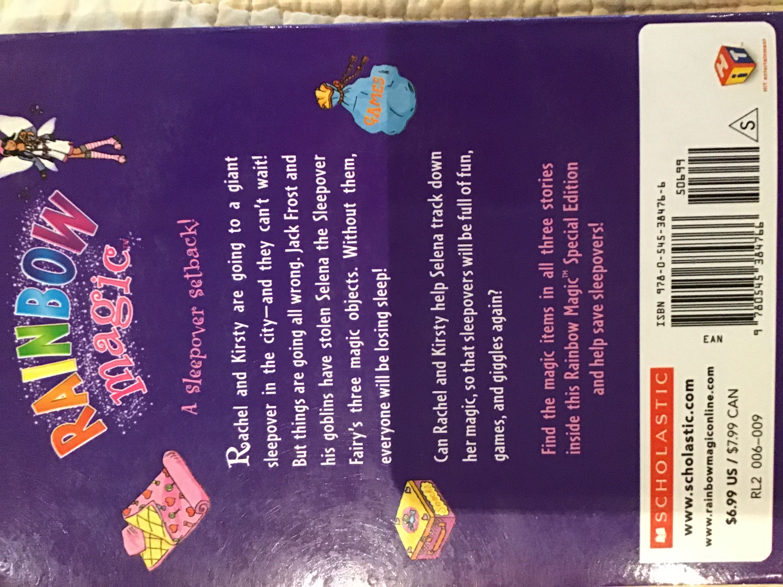 Rainbow Magic Special Edition Selena the Sleepover Fairy - Daisy Meadows (Scholastic Paperbacks - Paperback) book collectible [Barcode 9780545384766] - Main Image 2
