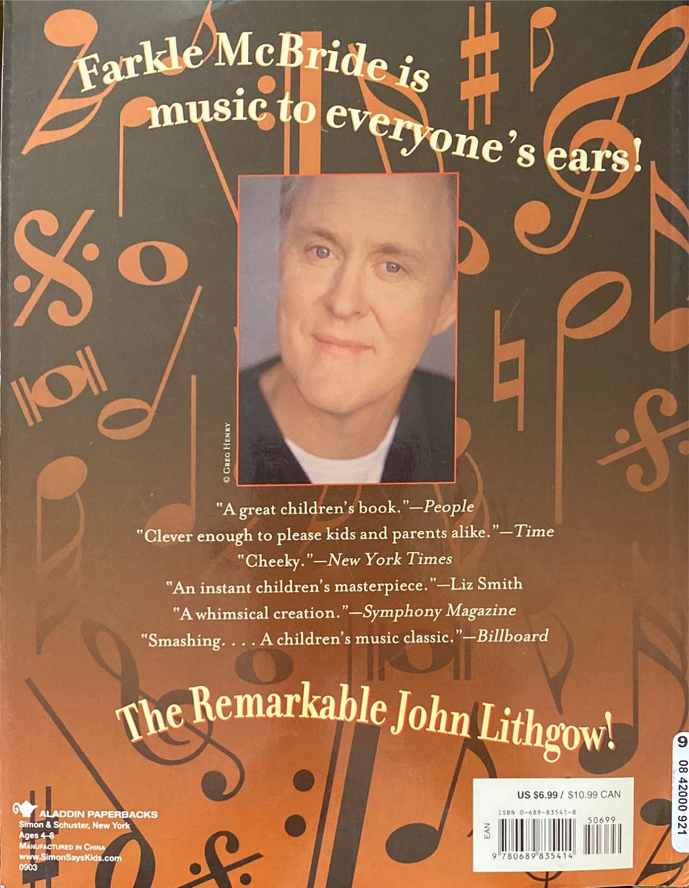 The remarkable Farkle McBride - John Lithgow (Simon & Schuster - Paperback) book collectible [Barcode 9780689835414] - Main Image 2