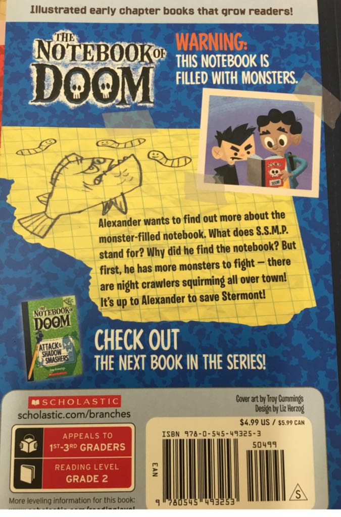 Day of the Night Crawlers - Troy Cummings (Scholastic - Paperback) book collectible [Barcode 9780545493253] - Main Image 2
