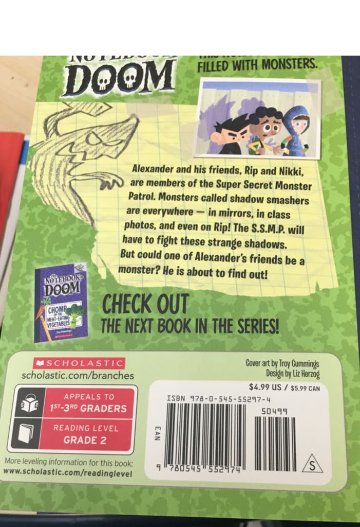 Attack of the Shadow Smashers - Troy Cummings (Scholastic Inc - Paperback) book collectible [Barcode 9780545552974] - Main Image 2