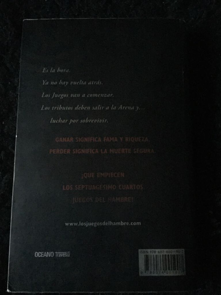 Los juegos del hambre - Suzanne Collins (Editorial Oceano - Paperback) book collectible [Barcode 9786074001907] - Main Image 2