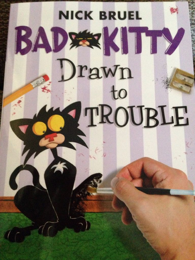 Bad Kitty Drawn to Trouble - Nick Bruel (Roaring Brook Press - Paperback) book collectible [Barcode 9781626721166] - Main Image 1