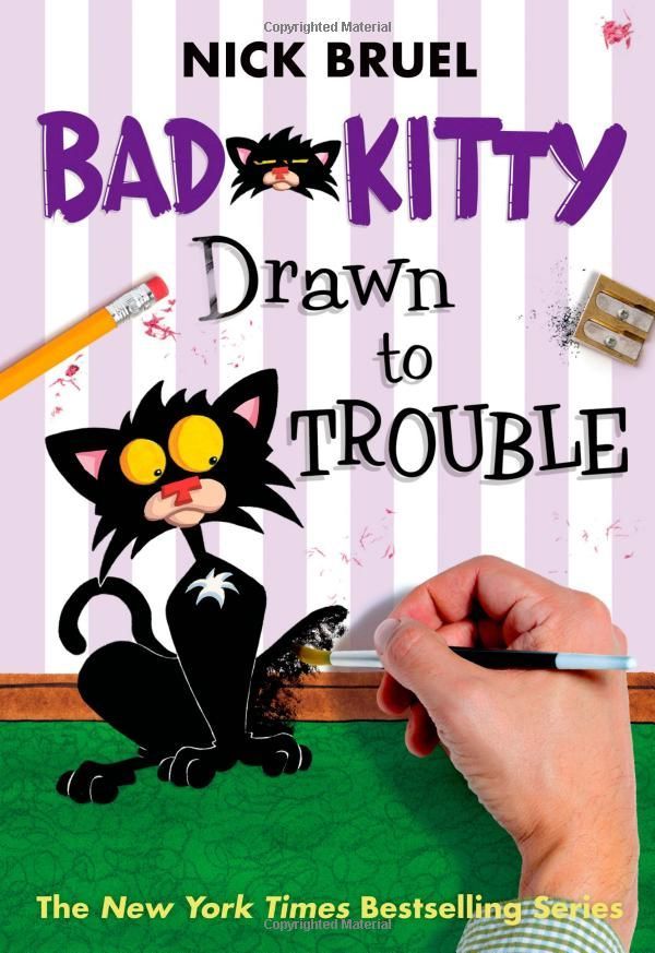 Bad Kitty Drawn to Trouble - Nick Bruel (Roaring Book Press - Hardcover) book collectible [Barcode 9781626721173] - Main Image 1
