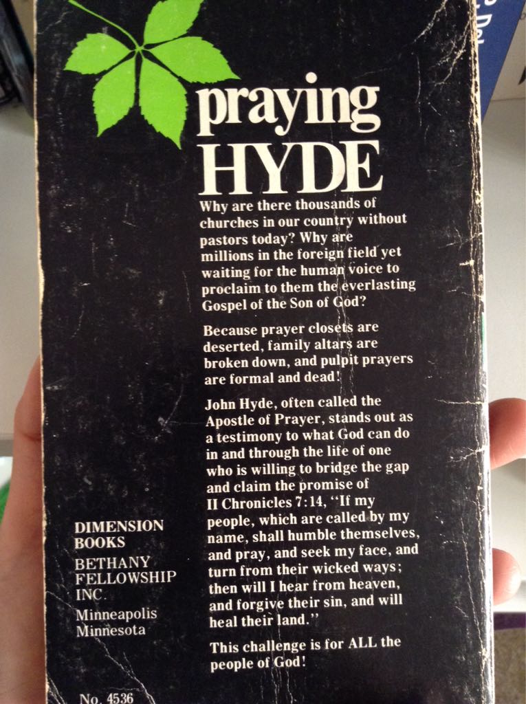 Praying Hyde - Francis McGaw book collectible - Main Image 2