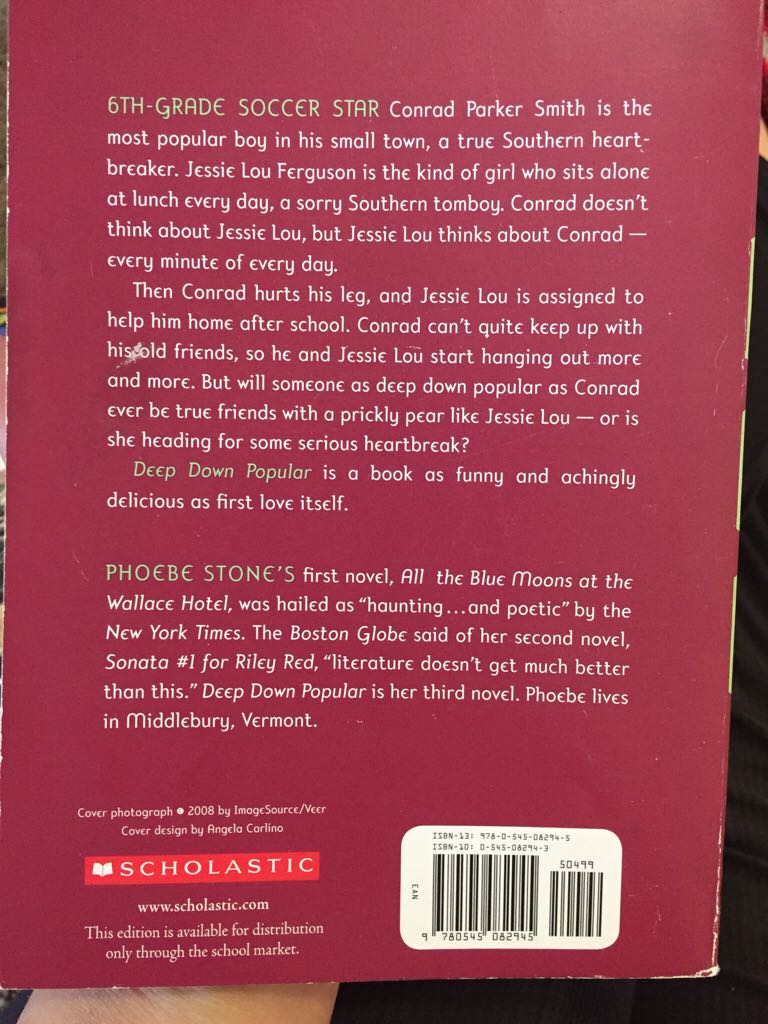 Deep Down Popular - Phoebe Stone (- Paperback) book collectible [Barcode 9780545082945] - Main Image 2