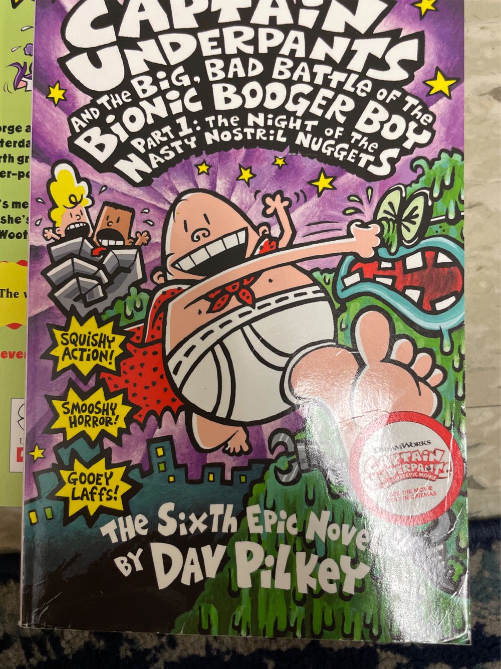 Captain Underpants #6: Captain Underpants and the Big, Bad Battle of the Bionic Booger Boy The Night of the Nasty Nostril Nuggets - Dav Pilkey (ReadHowYouWant.com) book collectible [Barcode 9780439977364] - Main Image 3