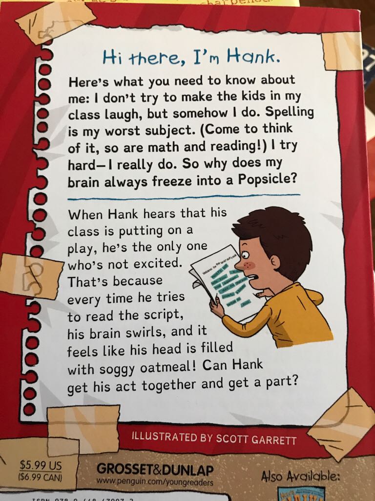 Here’s Hank #1: Bookmarks are People Too! - Henry Winkler book collectible [Barcode 9780448479972] - Main Image 2