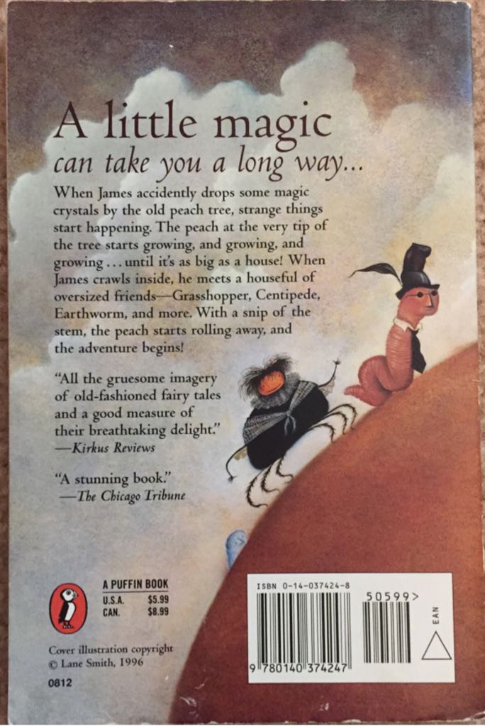James and the Giant Peach - Roald Dahl (Puffin Books - Paperback) book collectible [Barcode 9780140374247] - Main Image 2