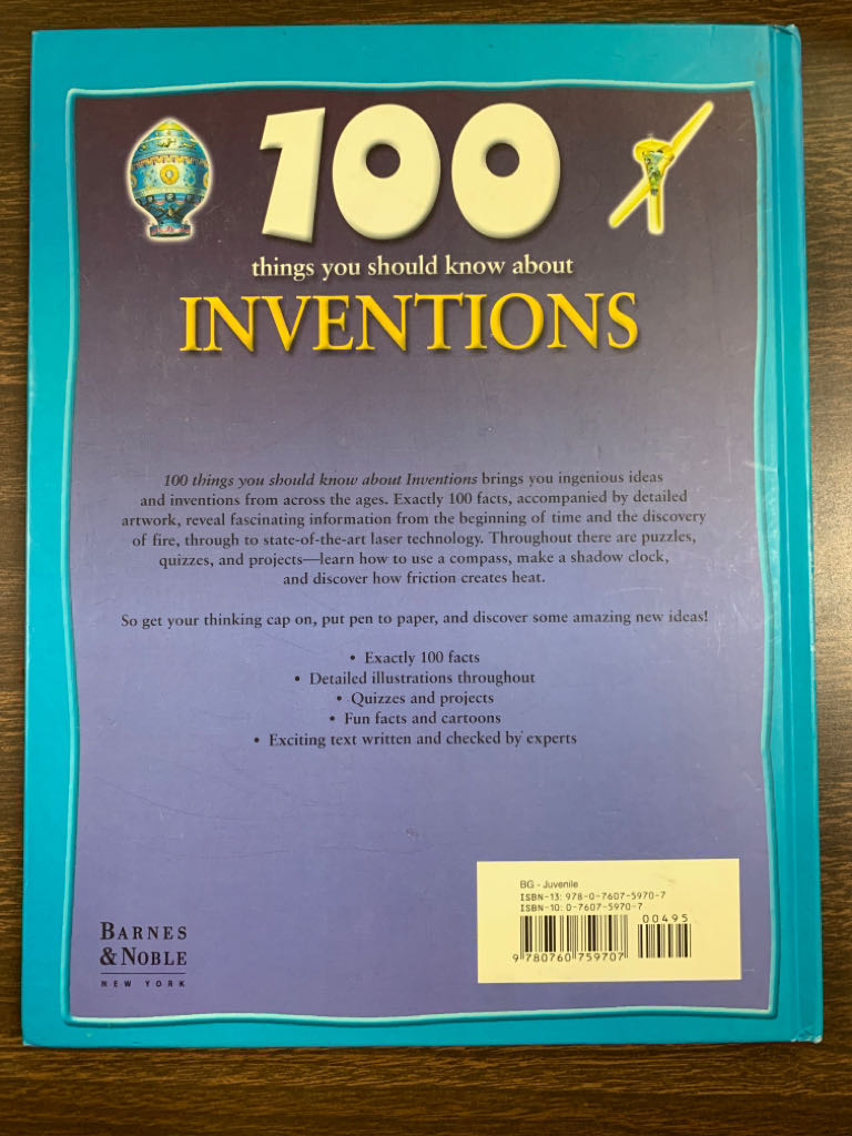 100 Things you should know about Inventions - Duncan Brewer (- Hardcover) book collectible [Barcode 9780760759707] - Main Image 2