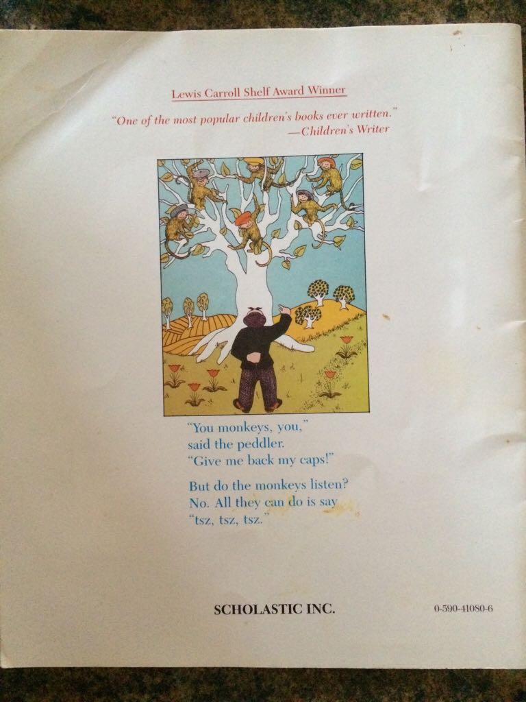 Caps for Sale - Esphyr Slobodkina (Scholastic Paperbacks - Paperback) book collectible [Barcode 9780590410809] - Main Image 2