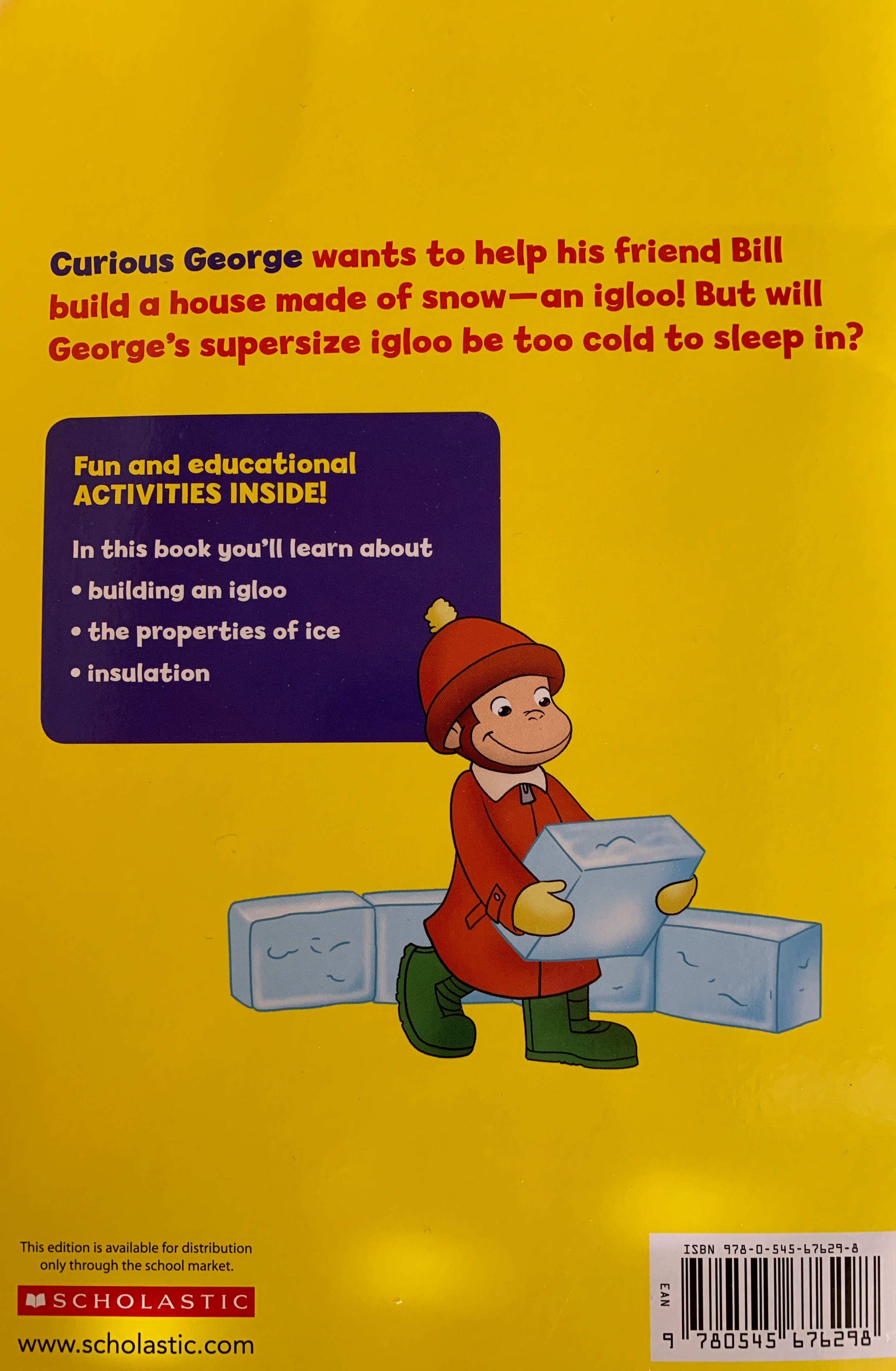 Curious George Builds An Igloo - Margret & H. A. Rey (Scholastic - Paperback) book collectible [Barcode 9780545676298] - Main Image 2