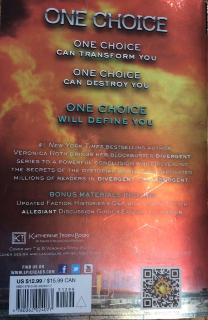 Allegiant - Veronica Roth (- Paperback) book collectible [Barcode 9780062024077] - Main Image 2