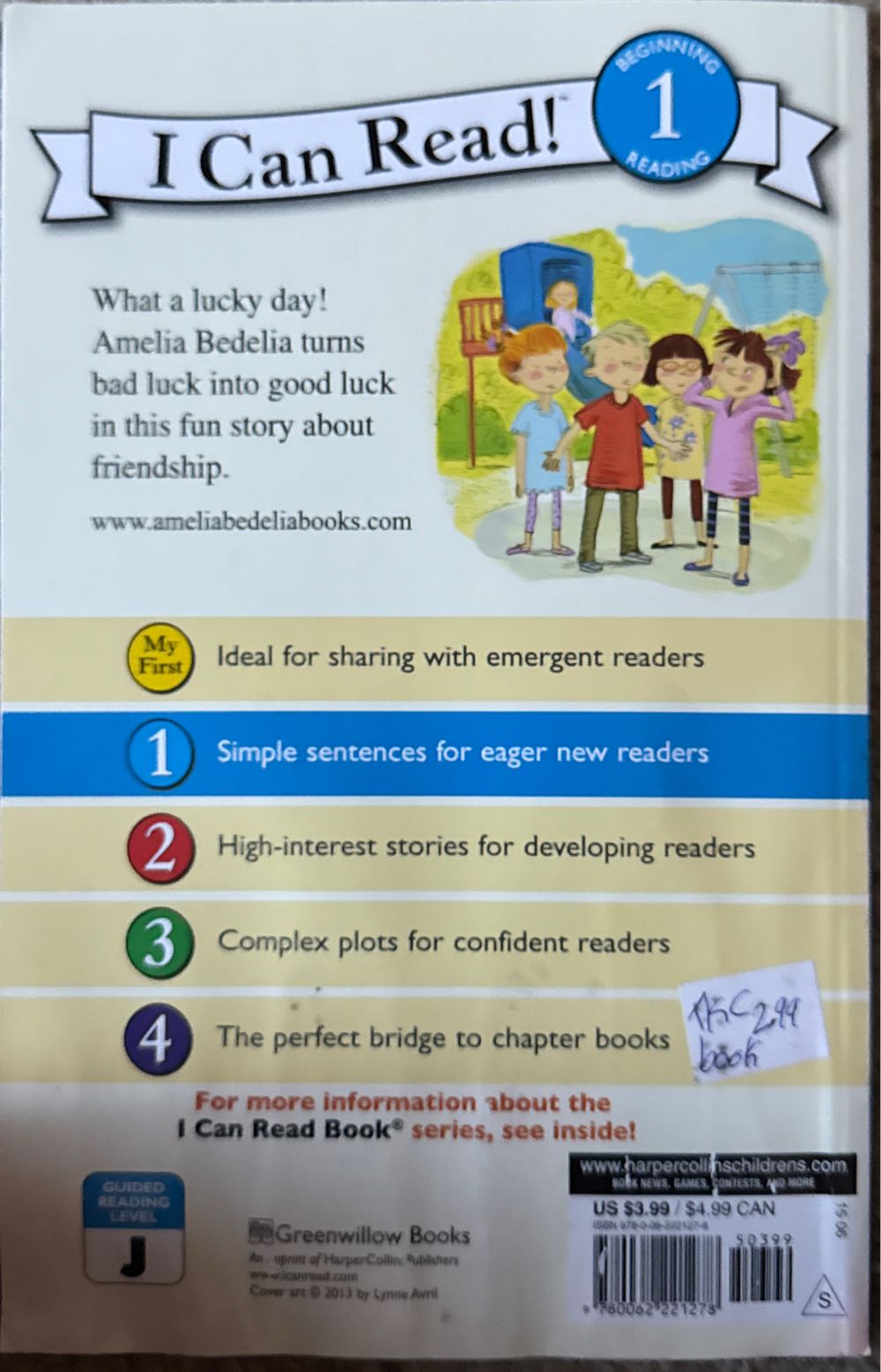 Amelia Bedelia Tries Her Luck - Herman Parish (Greenwillow Books - Paperback) book collectible [Barcode 9780062221278] - Main Image 2