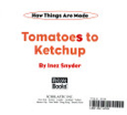 Tomatoes to Ketchup