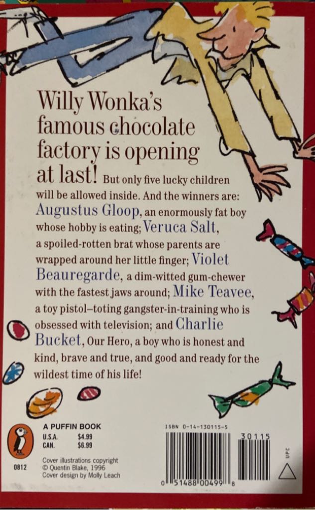 Charlie And The Chocolate Factory - Roald Dahl (Puffin - Paperback) book collectible [Barcode 9780141301150] - Main Image 2