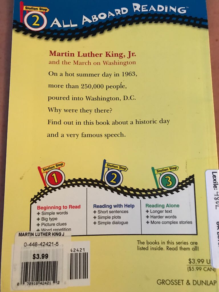 Martin Luther King, Jr. and the March on Washington - Frances E. Ruffin (Addison Wesley Publishing Company - Paperback) book collectible [Barcode 9780448424217] - Main Image 2