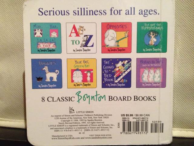 A-to-Z - Sandra Boynton (Little Simon, an imprint of Simon & Schuster Children’s Publishing Division - Board Book) book collectible [Barcode 9780671493172] - Main Image 2