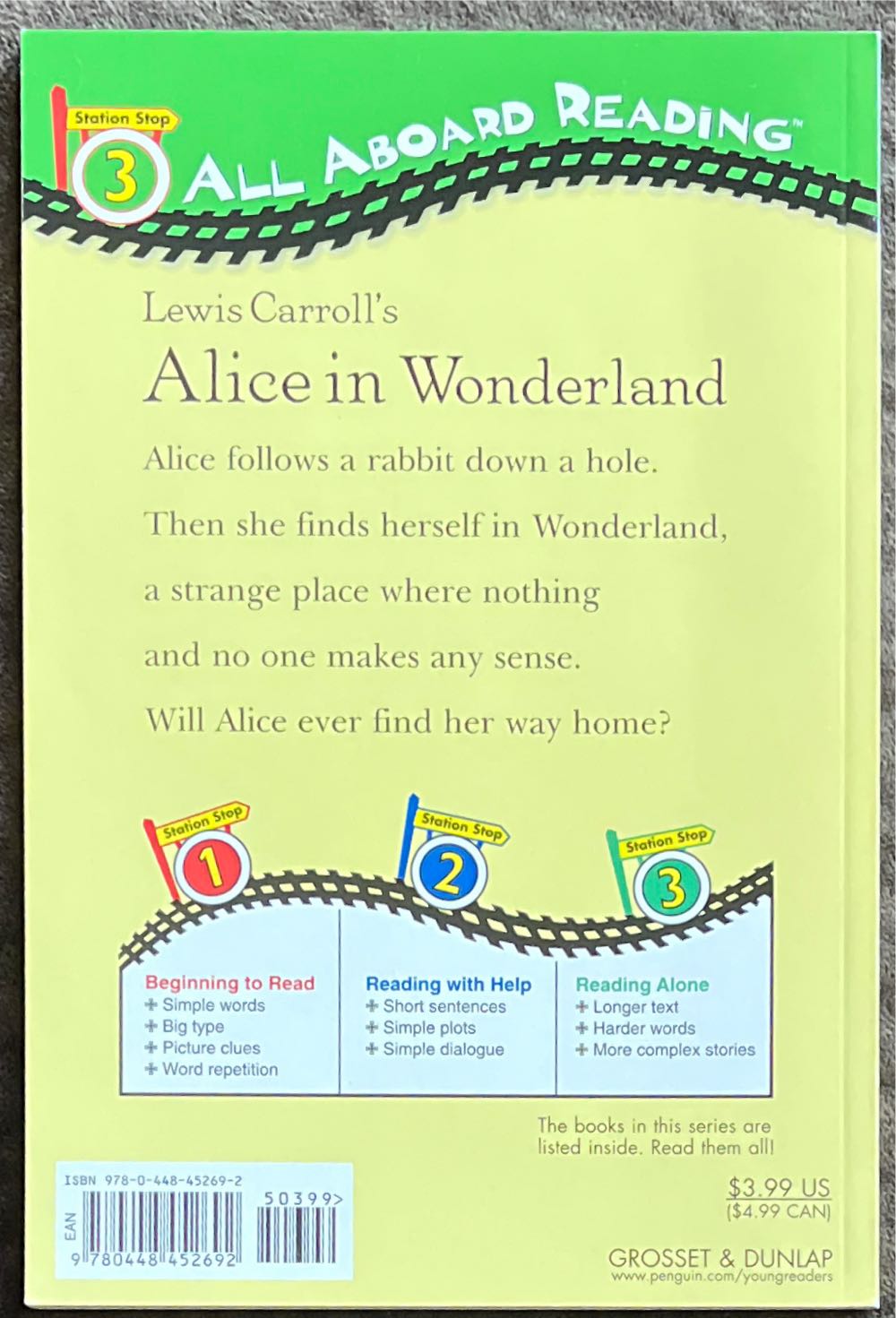 Alice in Wonderland - Deborah Hautzig (Grosset & Dunlap) book collectible [Barcode 9780448452692] - Main Image 2