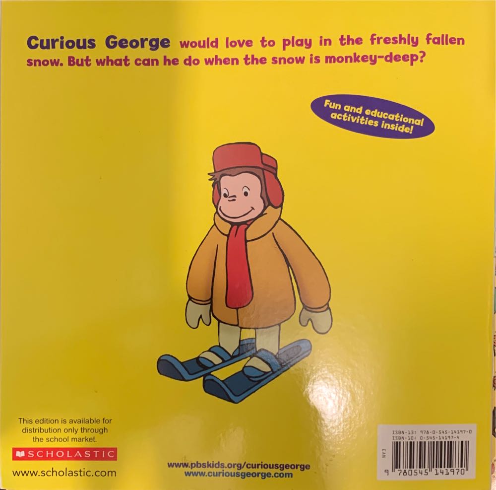 Curious George Snowy Day - Margret Rey (- Paperback) book collectible [Barcode 9780545141970] - Main Image 2