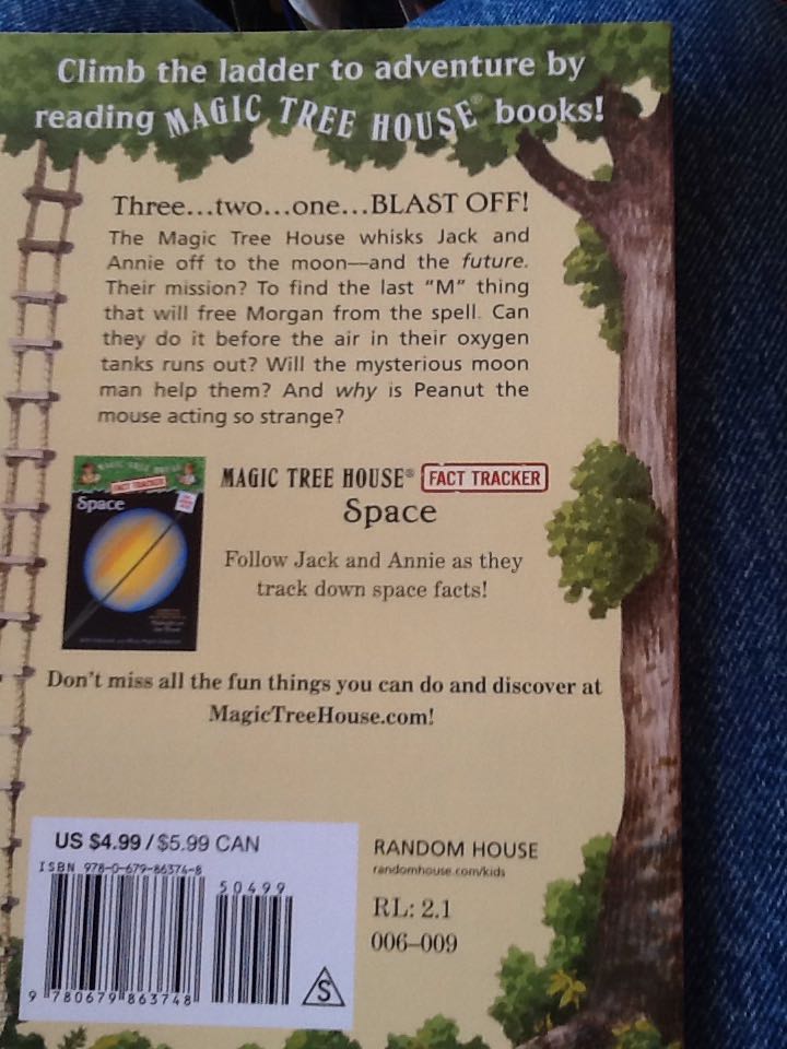 Magic Tree House #8 Midnight on the Moon - Sal Murdocca (Random House Books for Young Readers - Paperback) book collectible [Barcode 9780679863748] - Main Image 2