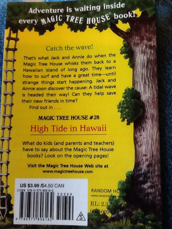 Magic Tree House #28: High Tide In Hawaii - Mary Pope Osborne (A Random House - Paperback) book collectible [Barcode 9780375806162] - Main Image 2