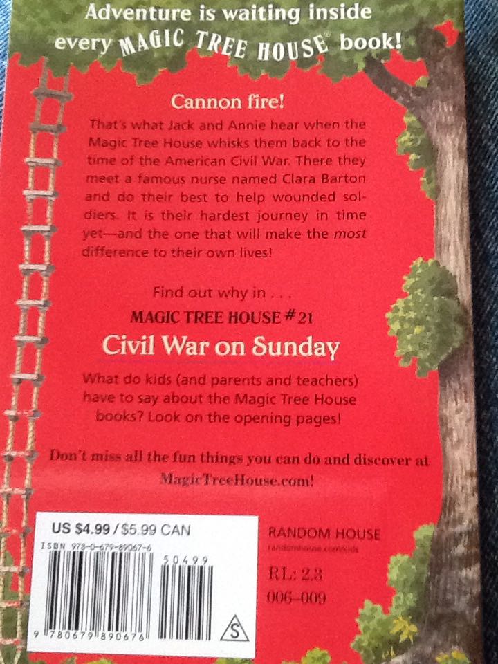 Magic Tree House #21: Civil War On Sunday - Mary Pope Osborne (Scholastic Press - Paperback) book collectible [Barcode 9780679890676] - Main Image 2