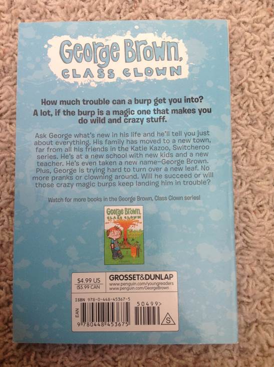 George Brown, Class Clown #1: Super Burp! - Nancy Krulik (Penguin - Paperback) book collectible [Barcode 9780448453675] - Main Image 2