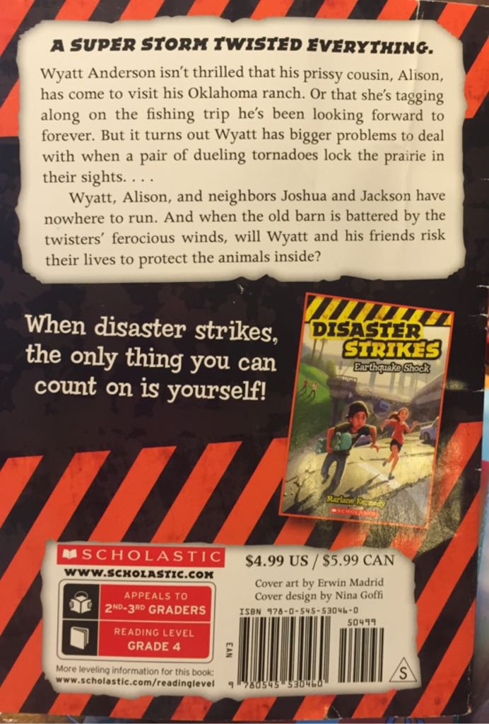 Disaster Strikes #2: Tornado Alley - Marlane Kennedy (Little Apple Books - Paperback) book collectible [Barcode 9780545530460] - Main Image 2