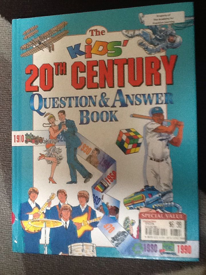 The kids’ 20th century question & answer book / by Tony and Tony Tallarico - tony tallarico book collectible [Barcode 9781561567058] - Main Image 1