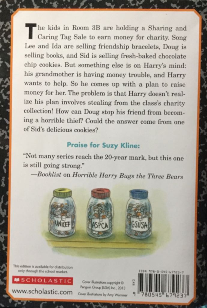 Horrible Harry and the Stolen Cookie - Suzy Kline (Scholastic - Paperback) book collectible [Barcode 9780545679237] - Main Image 2