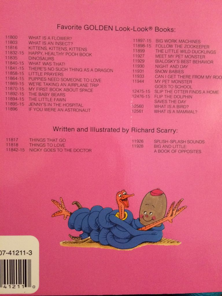 Things To Love - Richard Scarry (Western Publishing Co. - Paperback) book collectible [Barcode 9780307412119] - Main Image 2