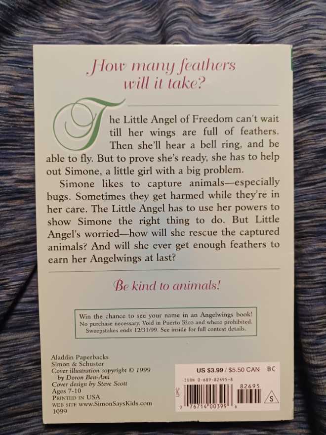 Angelwings #2 Little Creatures - Donna Jo Napoli (Simon and Schuster) book collectible [Barcode 9780689826955] - Main Image 2