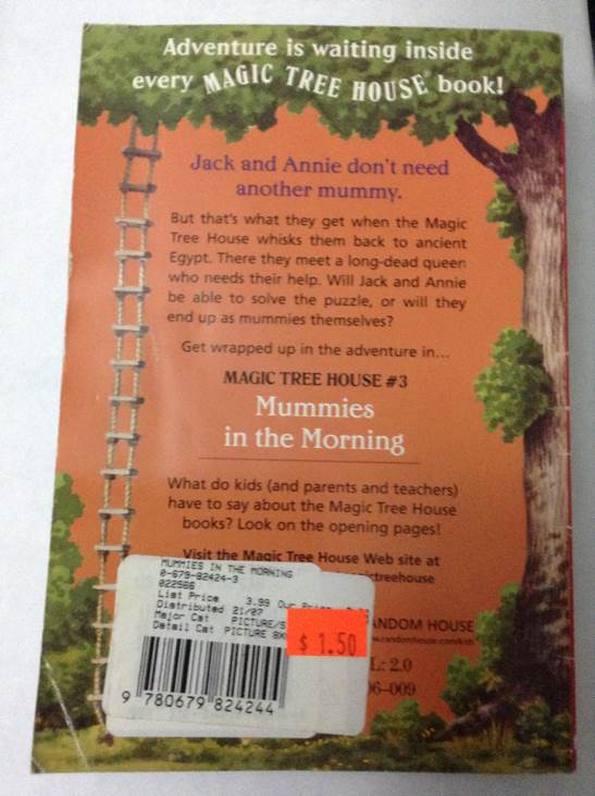 Magic Tree House #3 Mummies in the Morning - Sal Murdocca (Random House Books for Young Readers - Paperback) book collectible [Barcode 9780679824244] - Main Image 2
