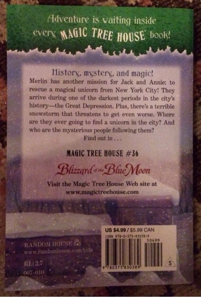 Blizzard of the Blue Moon - Mary Pope Osborne (Random House (NY) - Paperback) book collectible [Barcode 9780375830389] - Main Image 2