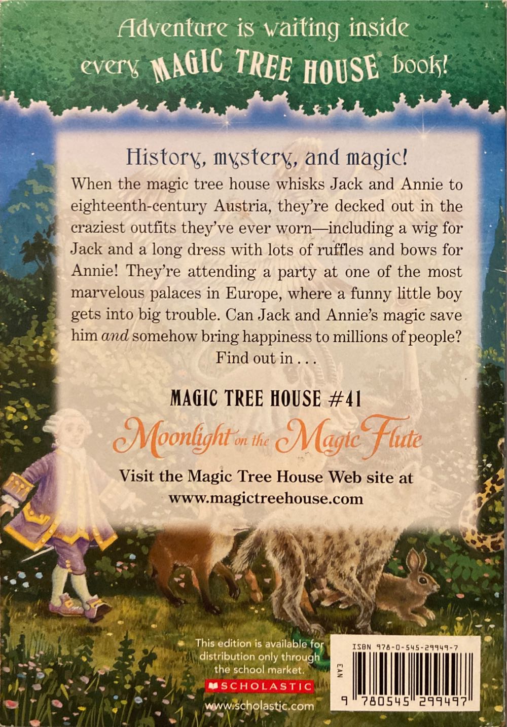 Magic Tree House #41: Moonlight On The Magic Flute - Mary Pope Osborne (Scholastic Inc. - Paperback) book collectible [Barcode 9780545299497] - Main Image 2
