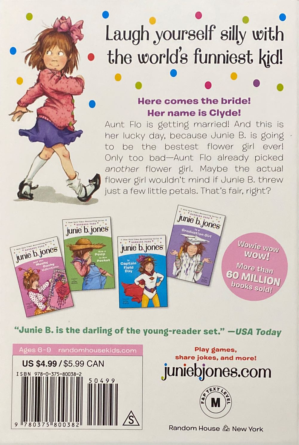 Junie B. Jones #13: Is (almost) A Flower Girl - Barbara Park (Scholastic Inc. - Paperback) book collectible [Barcode 9780375800382] - Main Image 2