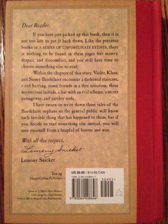 A Series of Unfortunate Events #6: The Ersatz Elevator - Lemony Snicket (Harper Collins - Hardcover) book collectible [Barcode 9780064408646] - Main Image 2