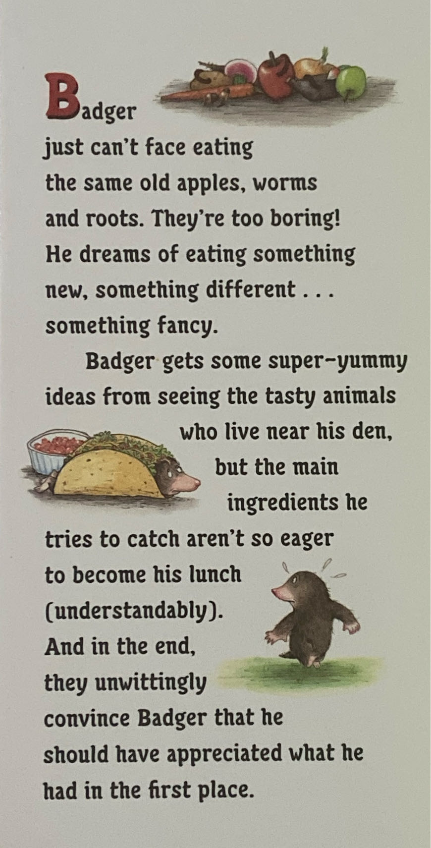 Badger’s Fancy Meal - Kasza, Keiko (Putnam Publishing Group - Hardcover) book collectible [Barcode 9780399246036] - Main Image 3